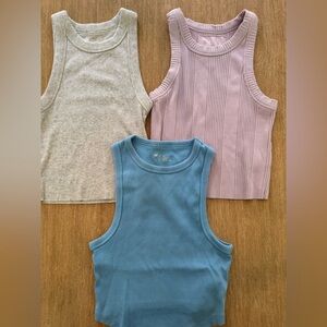 Aerie New Day Curved Hem Tank Bundle